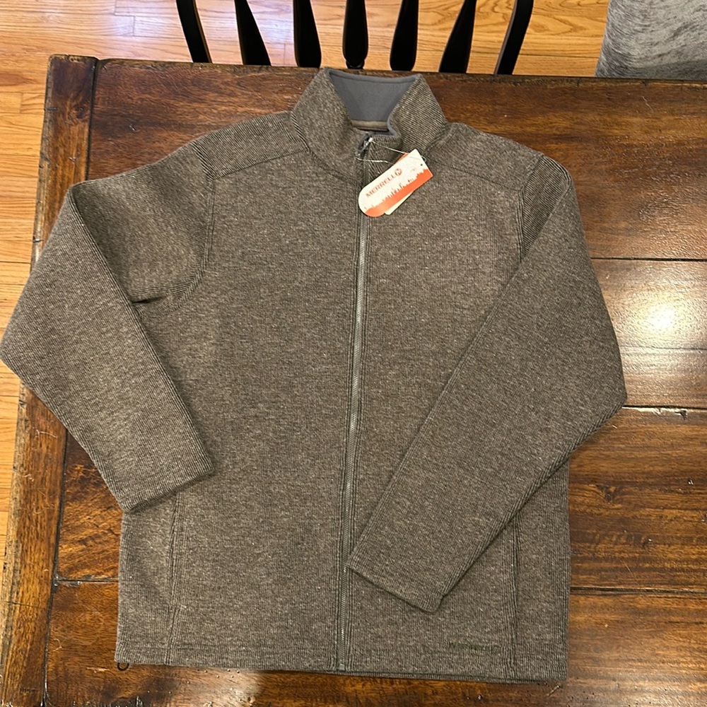 ❄️☕️ NWT Merrell Men’s Big Sky Full Zip in Cappuccino Heather